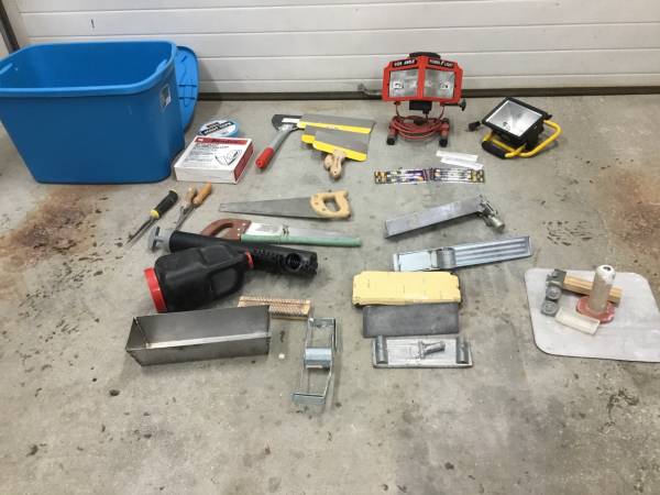 Assorted Tapping -Sheetrock Tools + Lighting 1