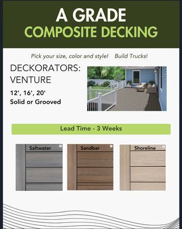 Composite Decking - A Grade — $1.53/lf 1