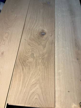 Unfinished Wide 8-1/2” white oak flooring 1