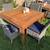 Outdoor Patio Brown Jordan Premium Teak Table Pottery Barn Chairs 19 thumbnail