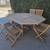Stunning Solid Teak Table with 6 Chairs 1 thumbnail