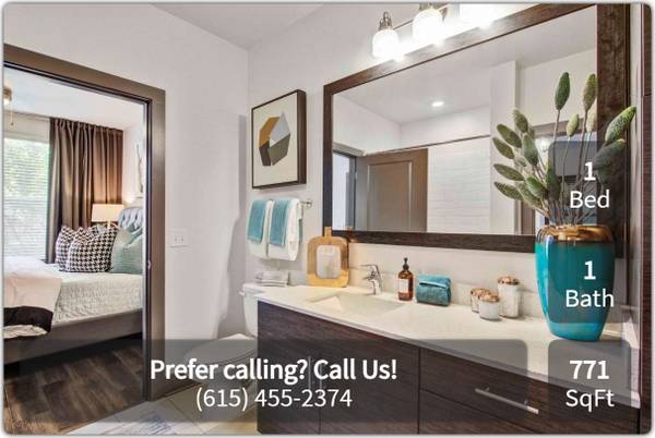 $1,870 / 1br - 771ft2 - Kick back in style on the roof - beautiful lounge and firepit (Nashville - Downtown Germantown)63680356231683122