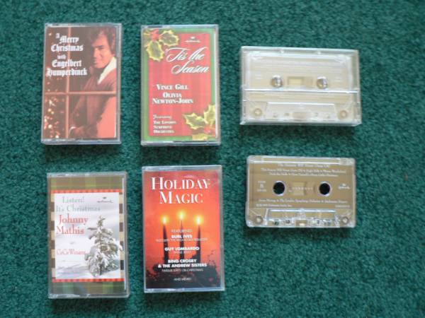 Christmas cassette tapes Englebert Mathis Gill and Newton John, more 1
