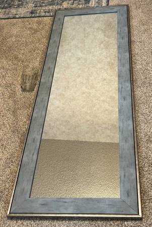 Blue/Gray long leaning mirror 1
