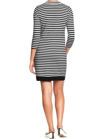 Worn only once Old Navy women's size XS striped sweater dress 1