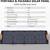 200W Portable Solar Panels, Foldeding, Outputs 18V 2 thumbnail