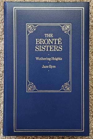 The Bronte Sisters Wuthering Heights Jane Eyre Hardcover Book Blue 1