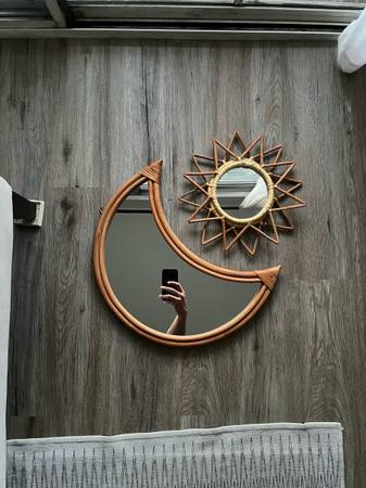 Sun and Moon mirror set home decor 1