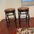 Leather swivel bar-height stools (2) 1 thumbnail