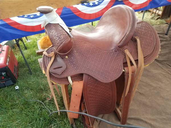 Custom, Hand-tooled Saddle For Sale 1