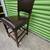 Furniture Chairs Set Of 3 Dark Brown Wood And Brown Cushion Seats 2 thumbnail