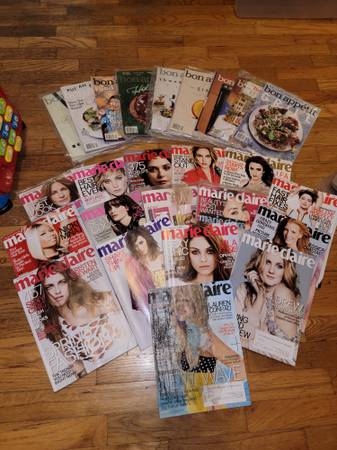 25 Marie Claire and Bon Appétit Magazines 1