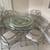 Dinette Set/Matching Barstools (Iron)/(Marble)W/Glass Top 1 thumbnail