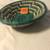 EL PASO SADDLE BLANKET SOUTHWEST DECORATIVE BASKET 9" GREEN [NEW] 4 thumbnail