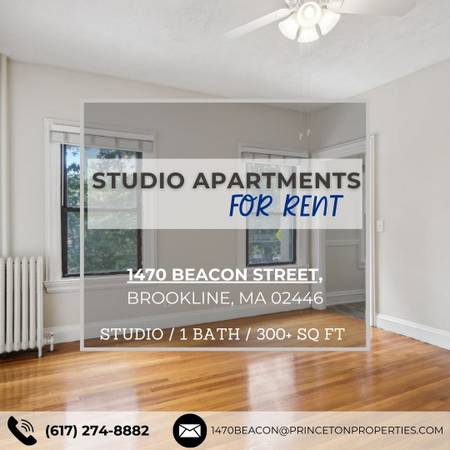 $2,475 / 335ft2 - CITY VIEW, TOP FLOOR STUDIO AVAILABLE NOW! NO BROKER FEE! (Brookline)63839294575619120