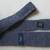 Woven Knit Square Tip Tie Necktie, L52", W2 1/4", Grey, Made in USA 3 thumbnail