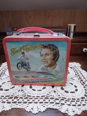 Evel Knievel 1974 lunch box. - collectibles - by owner - sale