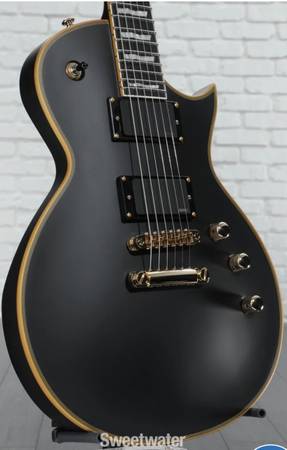 ESP LTD EC1000 Black & Gold Vintage “New” condition 10/10 1