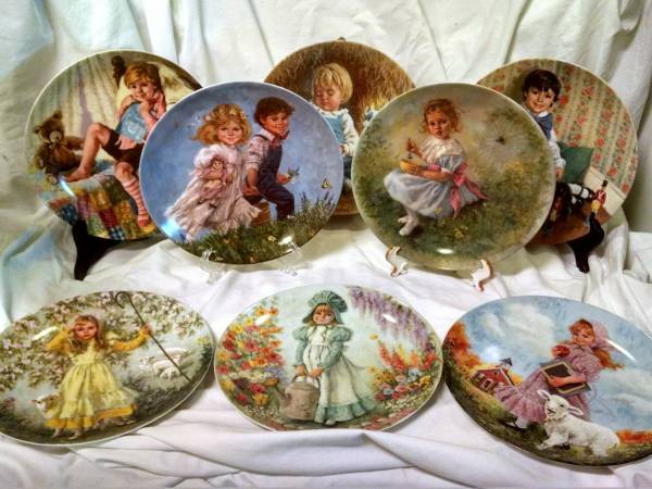 Mother Goose Collectors Plates, 8 1