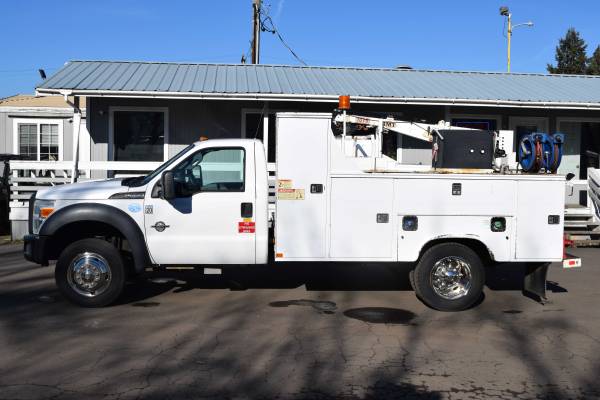 2012 Ford F550 MECHANICS SERVICE TRUCK 6.7L Diesel 3k Crane, Air Comp! 1
