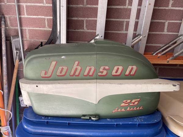 Johnson 25 hp 50's outboard motor 1