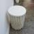 Global Views Chiseled Stone Textured Round Accent Table 18” D x 26” H 9 thumbnail