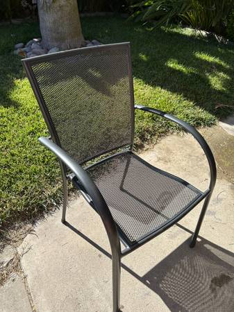 Outdoor Chair Set of 6 Anthracite, powder-coated steel - $60 (san jose south)63471480189185121