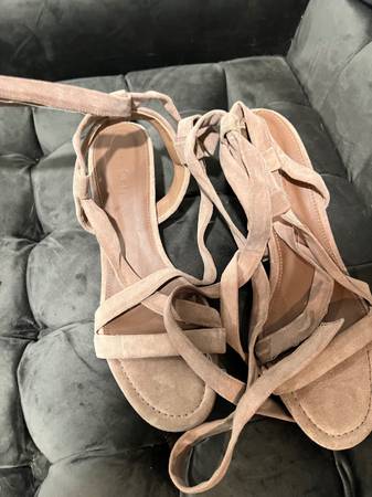 ba&Sh tan leather heels 1