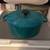 Vintage Chantal Turquoise Cast Iron and Enamel Dutch Oven 1 thumbnail