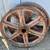 Pair of Industrial Cast Iron Cart Wheels GA20922 2 thumbnail
