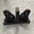 Carved Indian Wooden Elephant Bookends 1 thumbnail