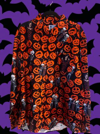 🔥 Rsvlts Button-Up Shirts — David S. Pumpkins, Ghostbusters Slimer 1