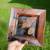 Studio Pottery signed Iris Minc square dish featuring fish primitives 8 thumbnail