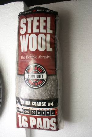 16 PACKAGES EXTRA COARSE DUTY STEEL WOOL 16 PADS PER PACKAGE 1