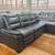 Grey Leather Sofa Chaise with Storage BRAND NEW 3 thumbnail