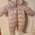 New Baby Girl Pram Snowsuit - Pale Pink 1 thumbnail