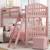 Brand New Twin Size Pink Wood Bunk Bed 4 thumbnail