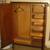 Antique Wood Armoire Wardrobe with key - vintage 7 thumbnail