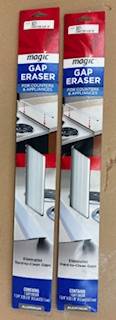 2 NEW Magic Aluminum 1-1/4 in.x20 in. Counter and Appliance Gap Eraser 1