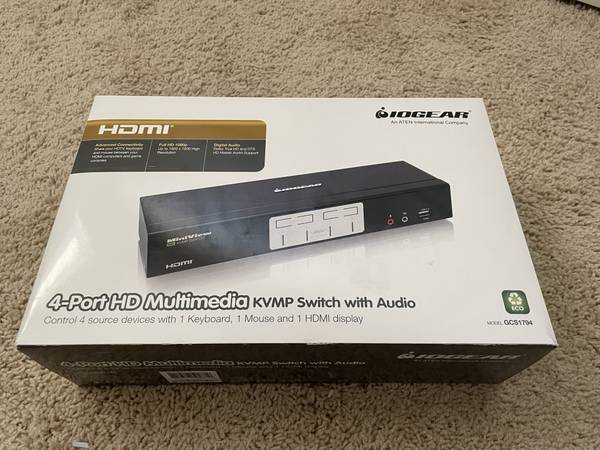 IOGEAR 4 PORT HDMI MULTIMEDIA KVM SWITCH 1