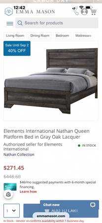 Queen Bed Plank Style 1