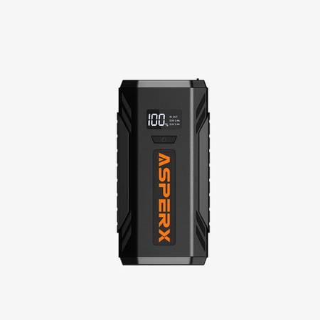 Car booster jump starter with LED flashlight, USB charger 1