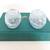 Pair of Vintage Glass Egg Shaped Trinket Boxes with Removable Lids 4 thumbnail