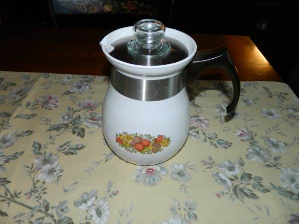 Corning Ware Coffee Pot Spice of Life 1