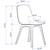 6 IKEA ODGER Dining Chairs – Black – Excellent Condition 4 thumbnail