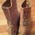SNAKESKIN BOOTS GENUINE REPTILE SKIN + LEATHER beautiful workmanship 2 thumbnail