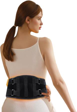 Cordless Heating Pad with Massager,Rechargeable Back Warmer for Back P 1