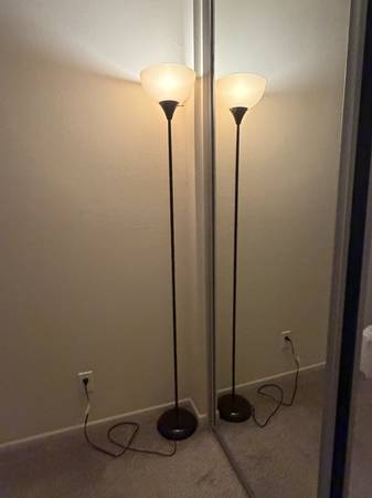 Urgent - 2 x Target Room Essentials Torchiere Floor Lamp 1