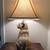 Vintage Flocked Chalkware Tiger Lamp 8 thumbnail