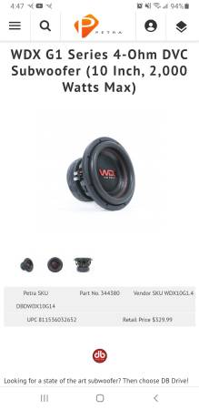 (14)-Subs DB DRIVE y DC AUDIO de $90 a $600 - $450 (Sacramento)63440070870147123